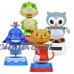 SET OF 4 DIFFERENT SOLAR POWERED DANCING FIGURES-DINOSAUR-CAT IN BOOT-OWL-WHALE   352426755953